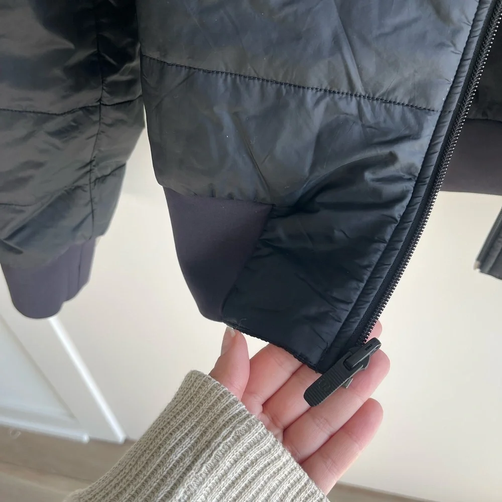 Lululemon No Stop Black Reversible Bomber Jacket